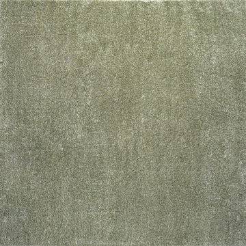 Haze Solid Low-pile Area Rug Green
